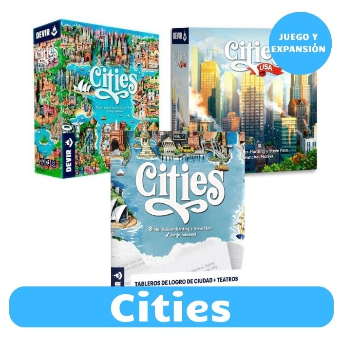 Juego Cities Juego base y expansiones 1 Juego Cities Juego base y expansiones